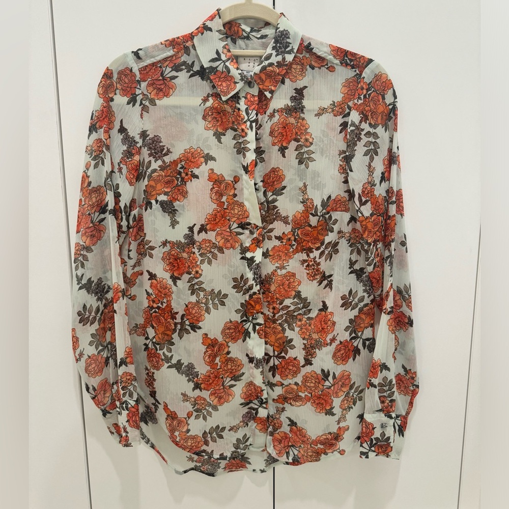 Target Sheer Floral Blouse
